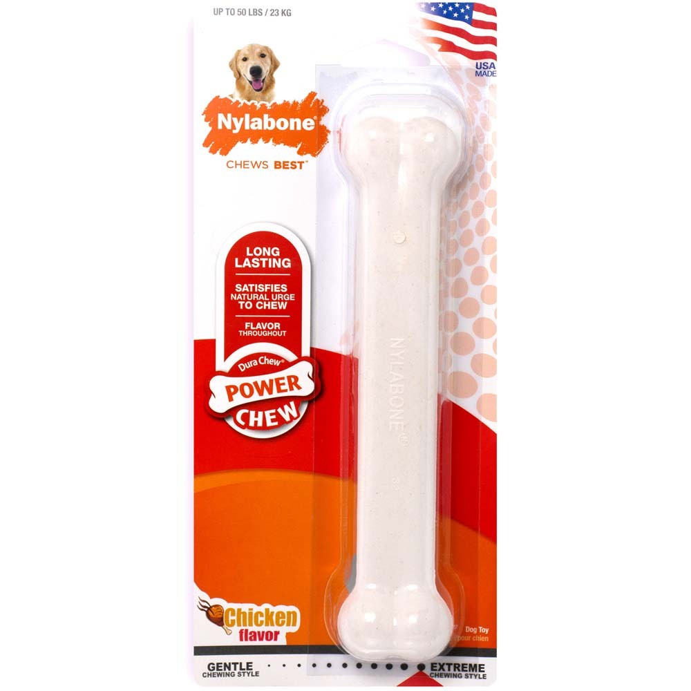 Nylabone Power Chew Durable Dog Toy Chicken 1ea/Large - Up To 50 lb
