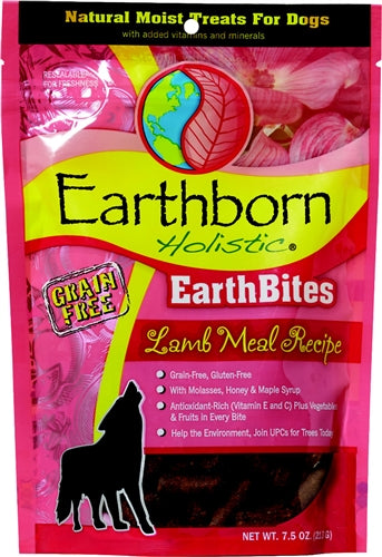 Earthborn Holistic EarthBites Grain-Free Soft Dog Treats Lamb Meal 1ea/7,5 oz