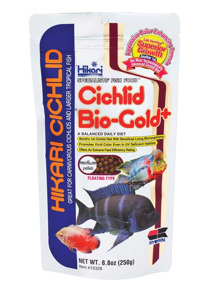 Hikari USA Cichlid BioGold Pellet Fish Food 2,2 lb Medium