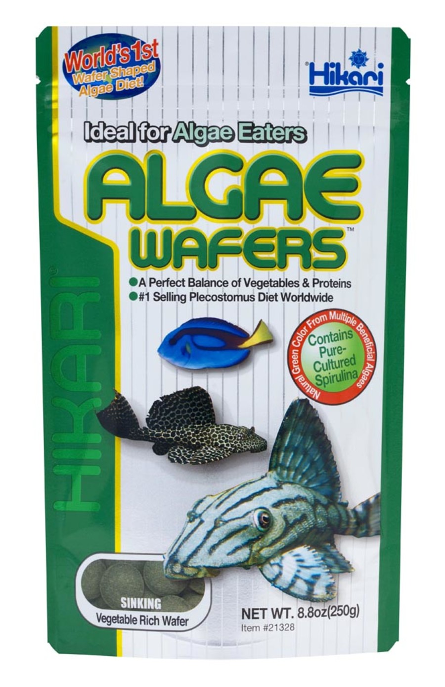 Hikari USA Algae Wafers Rapidly Sinking Wafer Fish Food 8,8 oz