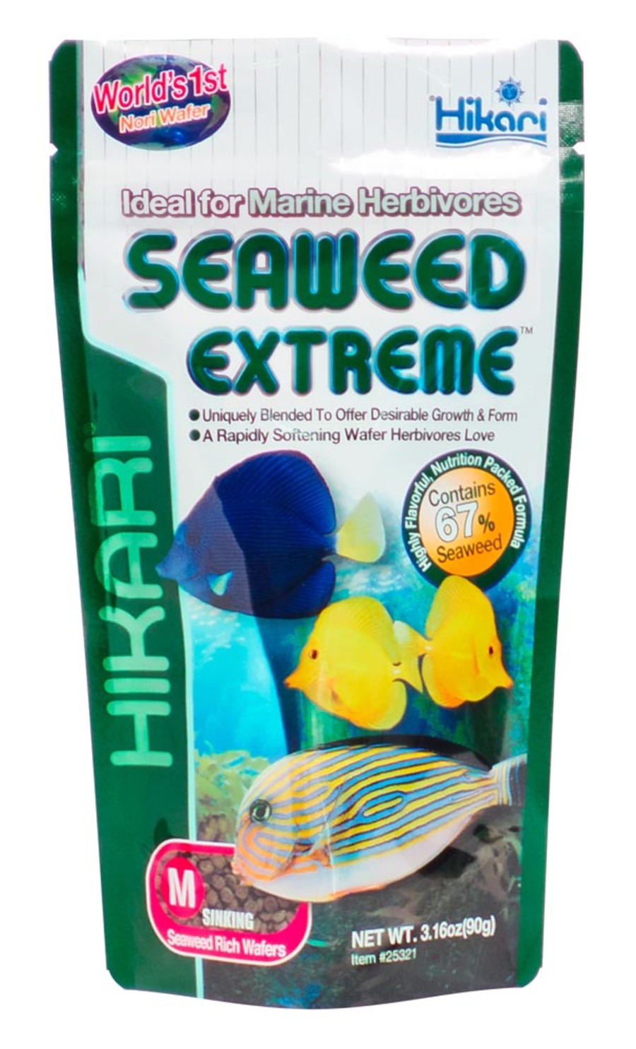 Hikari USA Seaweed Extreme Wafer Fish Food 3,16 oz Medium