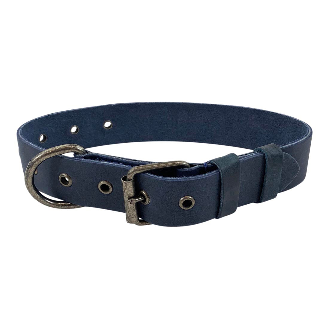 Thick Leather Dog Collar for Medium Size Dog (12 to 21 Inches)