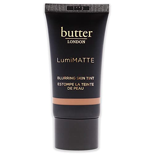 butter LONDON LumiMatte Blurring Lightweight Skin Tint, Brightens Skin Tone, Light to Medium Coverage, Cruelty-Free, Oil-Free, Vegan, Tan