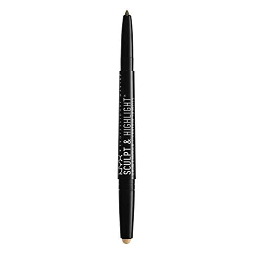 NYX PROFESSIONAL MAKEUP Sculpt and Highlight Brow Contour, Eyebrow Pencil, Ash Brown Medium Beige