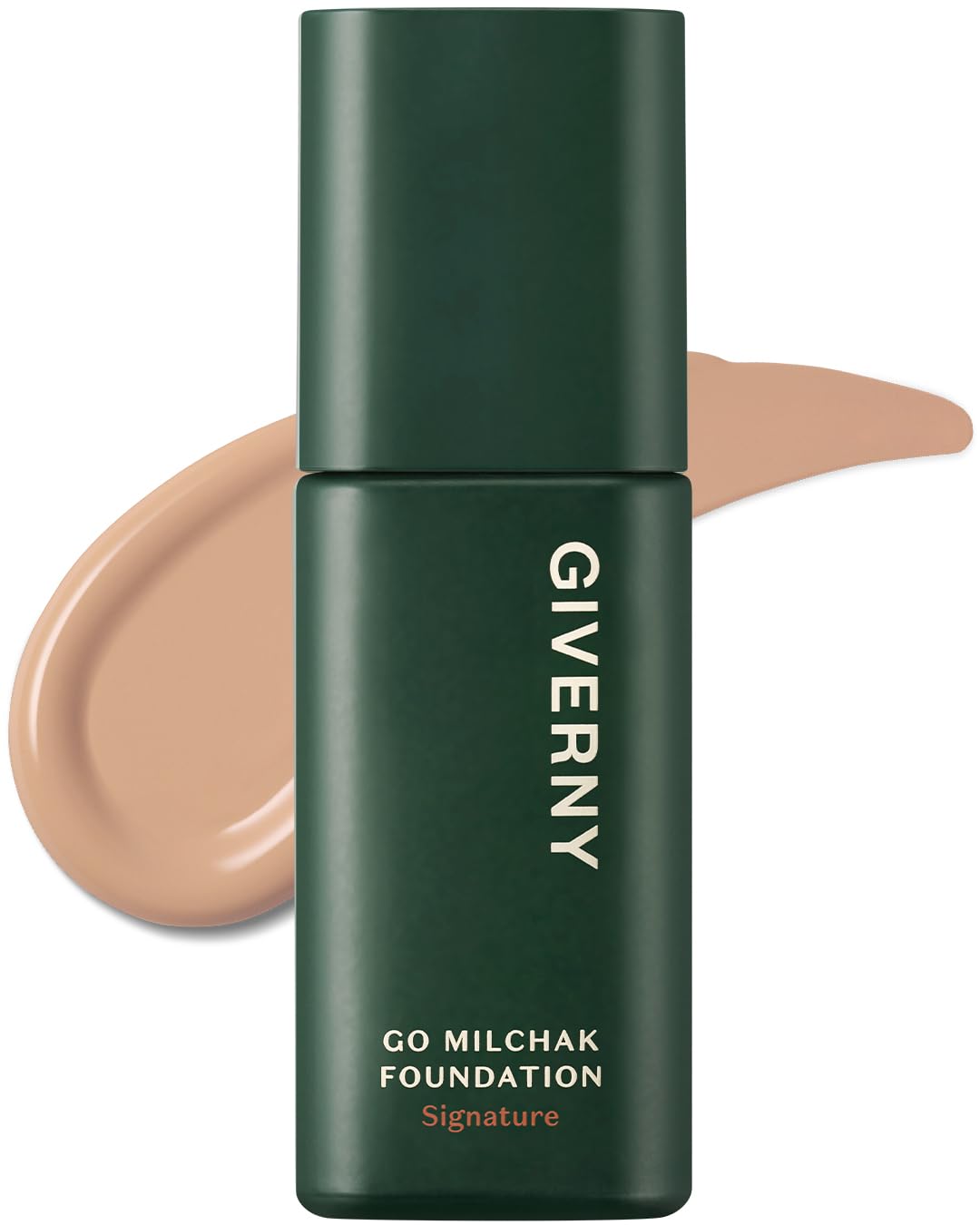 GIVERNY Go Milchak Signature Foundation #23 Medium Beige - Long Lasting All Day Flawless Coverage Foundation – Cool Skin Tone Makeup - Skin Fit High Density Poreless Makeup Concealer, 1.01 fl.oz.
