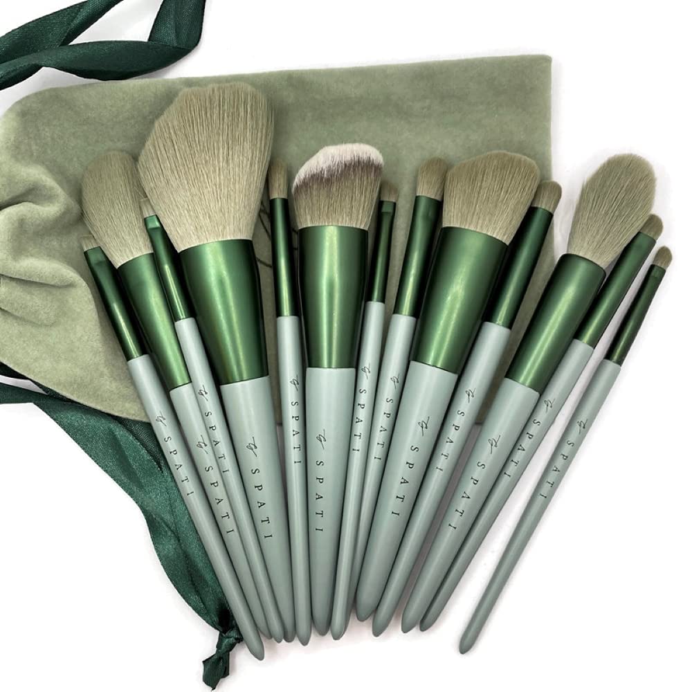 SPATI Makeup Brushes 13 PCs Makeup Brush Set Premium Synthetic Foundation Brush Blending Face Powder Blush Concealers Eyeshadow Brush Make up Brushes Set