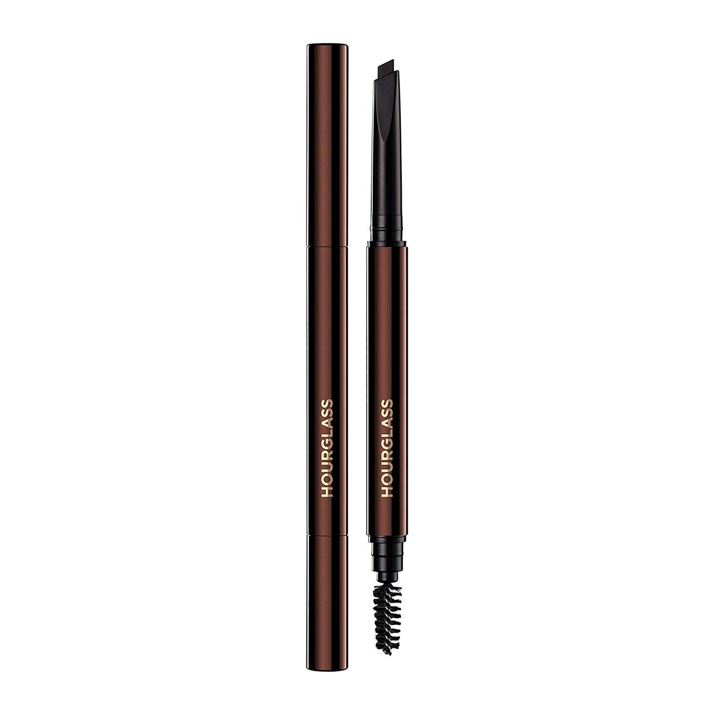 Hourglass Arch Brow Sculpting Pencil. Natural Black Shade Mechanical Eyebrow Pencil for Shaping and Filling.