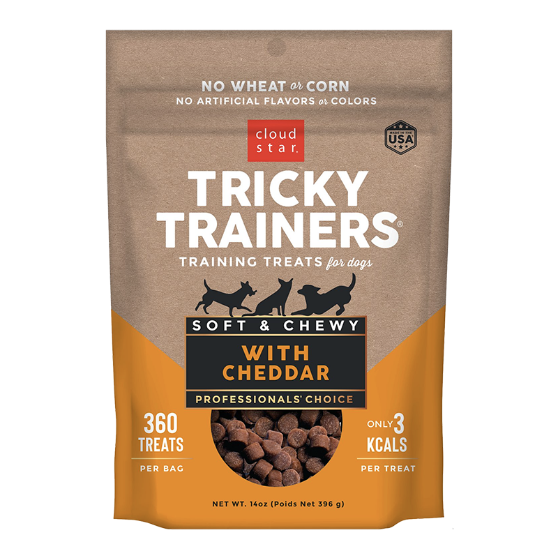 Cloud Star Chewy Tricky Trainers Cheddar Flavor Dog Treats; 14oz, Bag