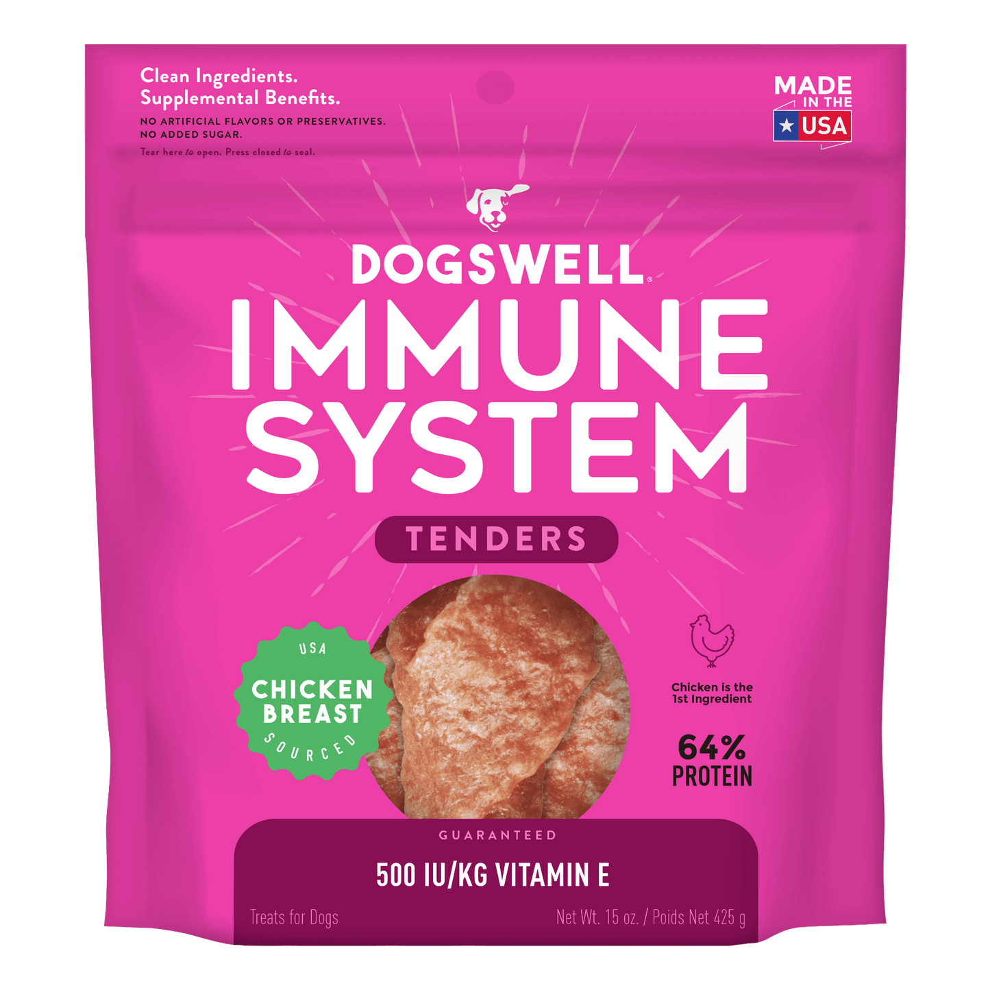 Dogswell Immunity & Defense Grain-free Tenders Dog Treat Chicken 1ea/15 oz
