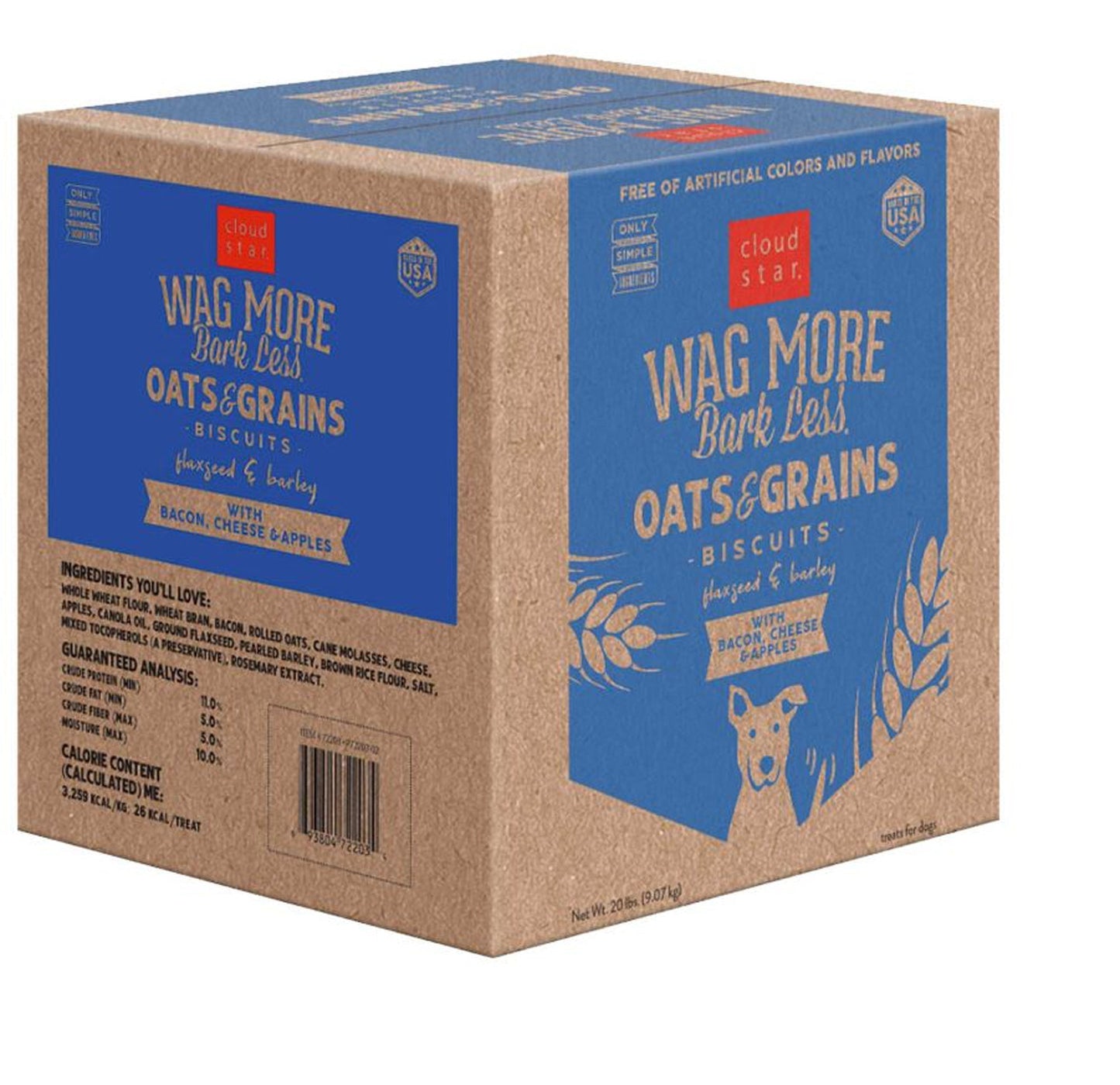 Wag More Dog Oven Baked Bacon Chesse & Apple 20Lb,