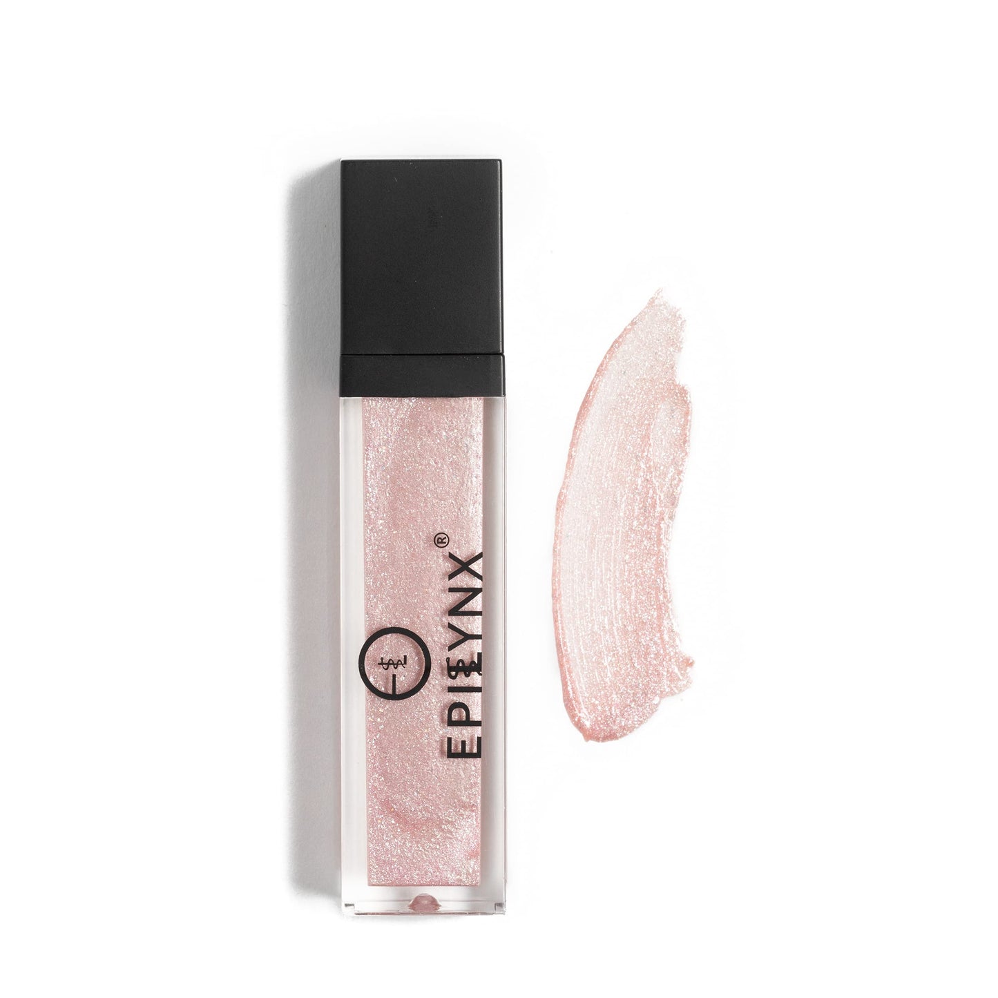 EPILYNX Vegan Glitter & Matte Liquid Lip Gloss - Moisturizing Formula for Hydration & Long Lasting Wear - Cruelty Free, Paraben Free, Gluten Free - Gloss, St. Tropez Light Pastel Pink