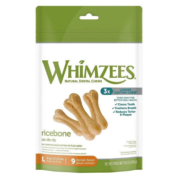 Whimzees Ricebone 19 Oz, Bag