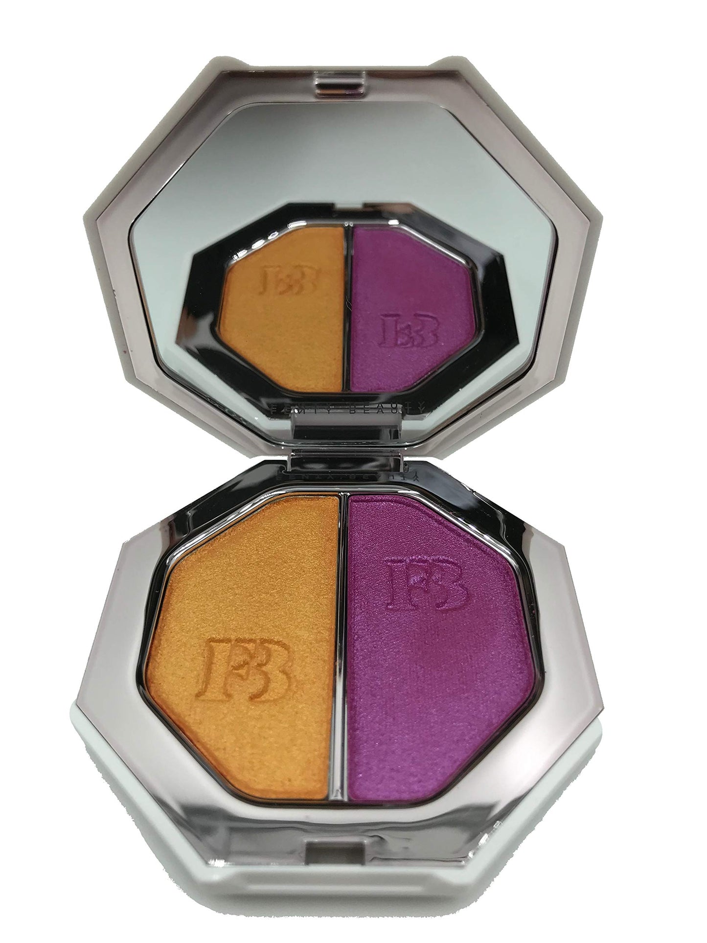 Fenty Beauty Killawatt Foil Freestyle Highlighter Duo - Mimosa Sunrise/Sangria Sunset, Cream, Powder, Face Shaping Makeup, Metallic Finish