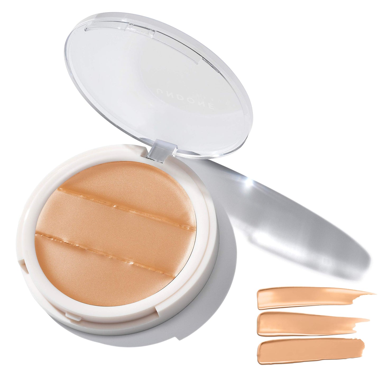 3-in-1 Cream Concealer & Highlighter. Coconut for Dewy Glow – UNDONE BEAUTY Conceal to Reveal. For Blemishes, Tattoos, Under Eye Circles & Wrinkles. Vegan & Cruelty Free. SOFT BEIGE MEDIUM