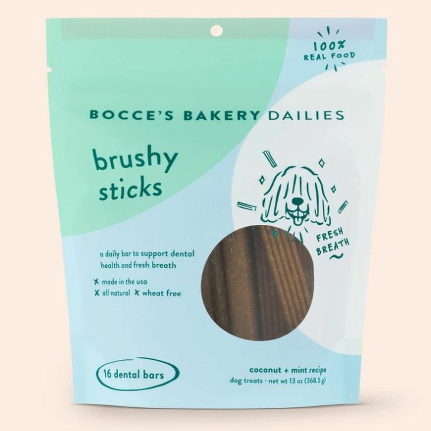 Bocce's Bakery Dog Brushy Sticks 13 oz,
