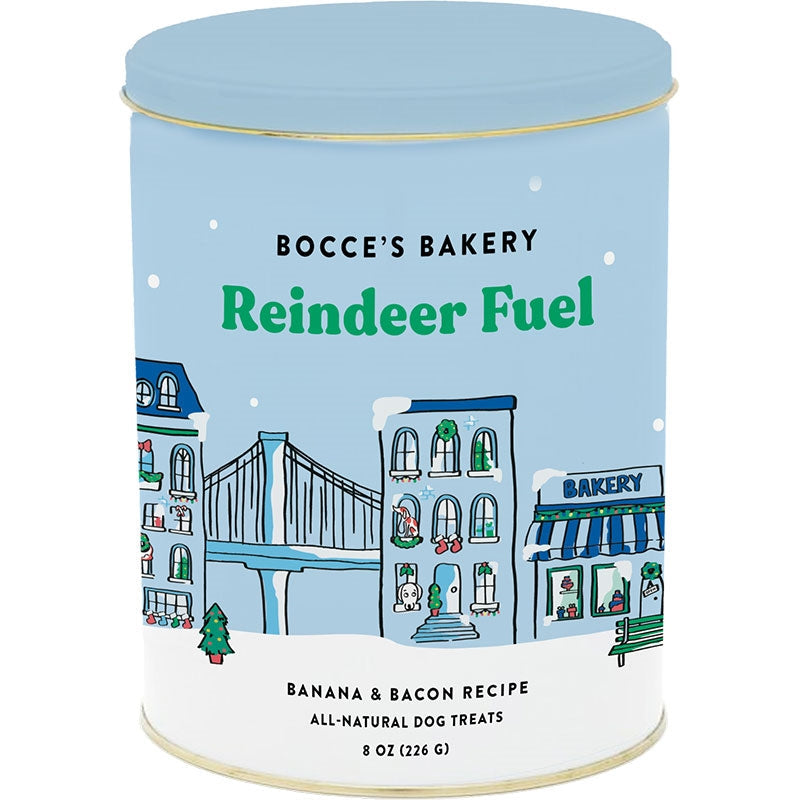Bocces Bakery Dog Tin Reindeer 8oz,