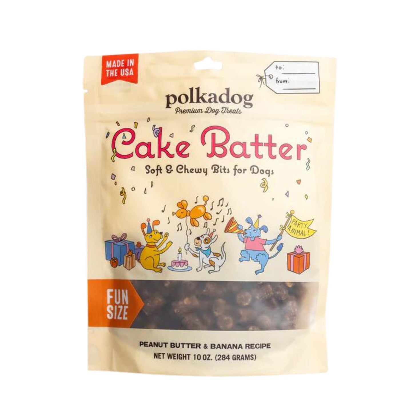 Polka Dog Bakery Dog Cake Batter Nuggets 10oz, Pouch