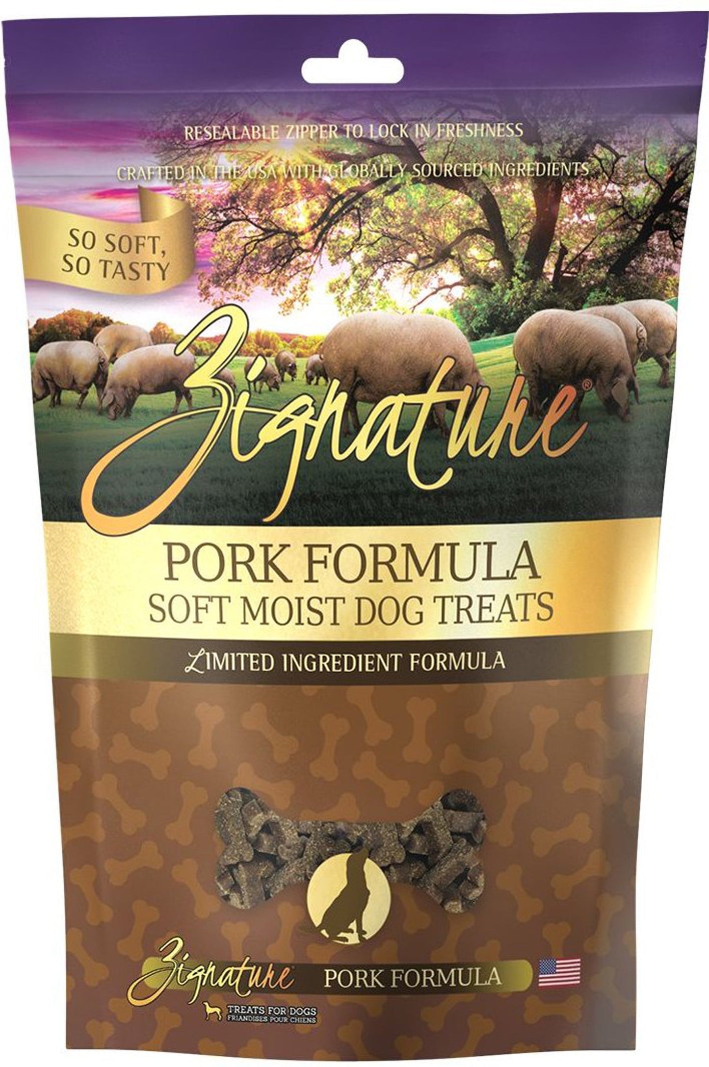 Zignature Dog 4oz, Pork Soft Moist Treat