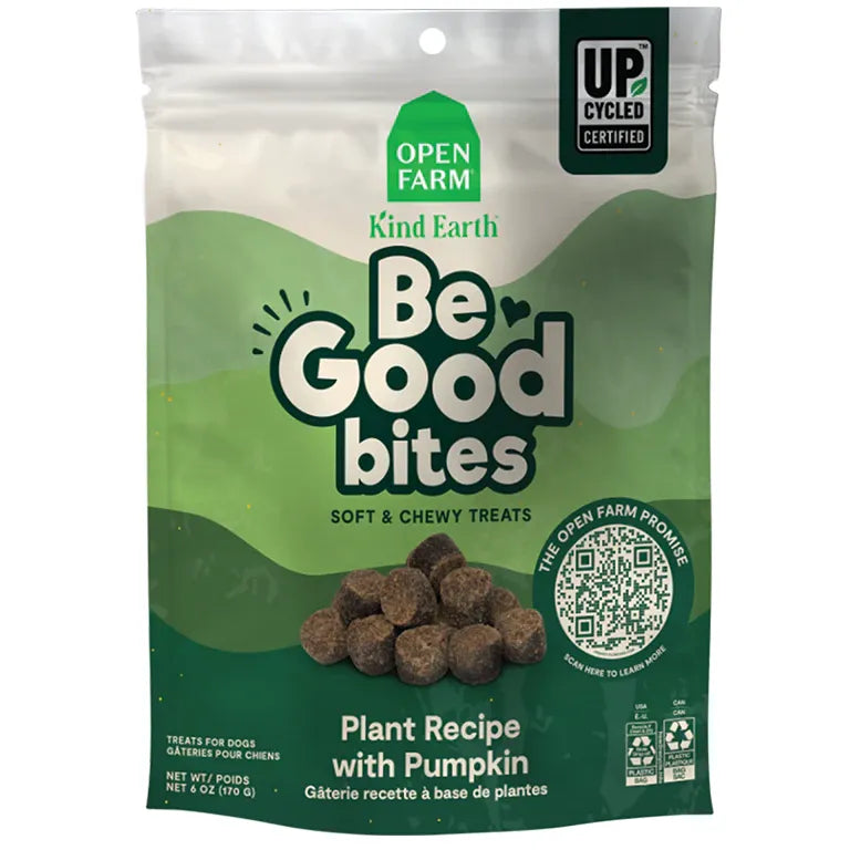 Open Farm Be Good Bites Plant Based Recipe With Pumpkin Dog Treats
