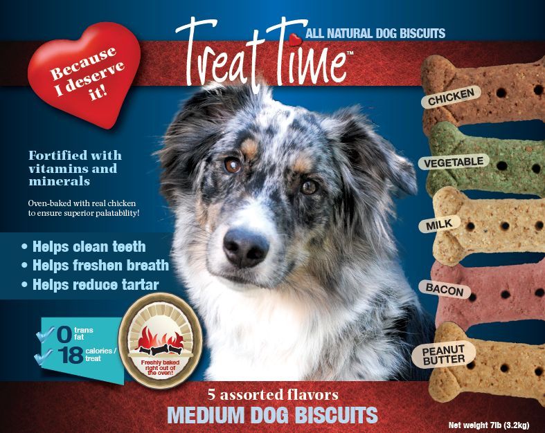 Treat Time Dog Biscuits Assorted