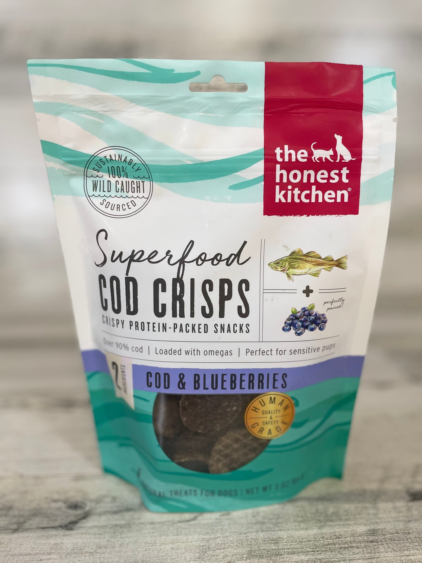 The Honest Kitchen Cod & Blueberry Crisps