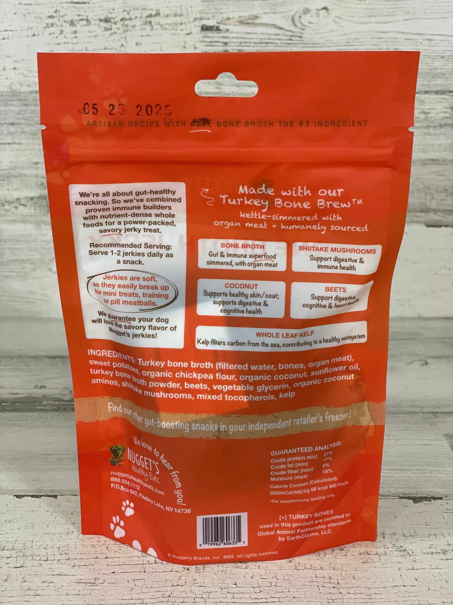 Nugget's Turkey Bone Broth Jammin' Jowlers Jerky