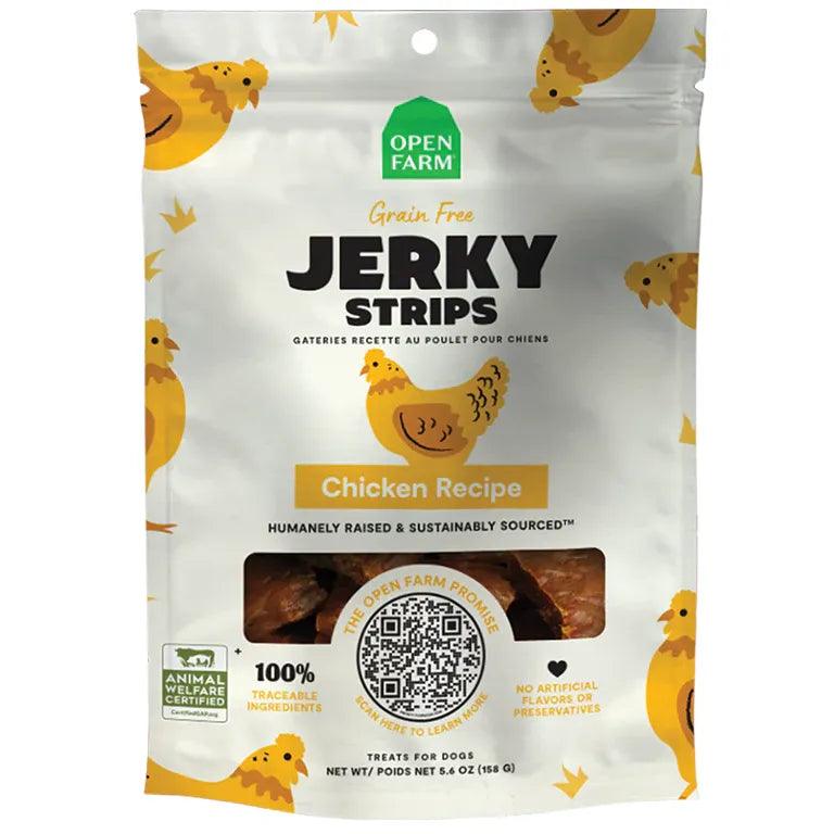 Open Farm Grain-Free Chicken Jerky Strips Dog Treats