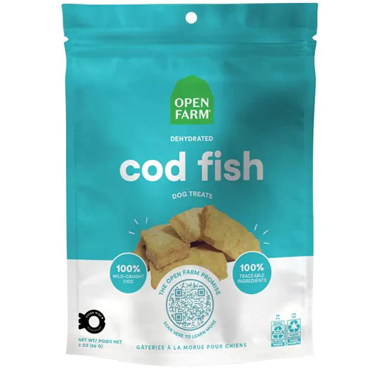 Open Farm Dog Treats Dehydrated Cod Fish Treats
