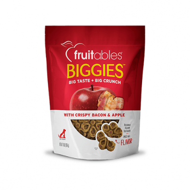 Fruitables Biggies Dog Treats Crispy Bacon & Apple