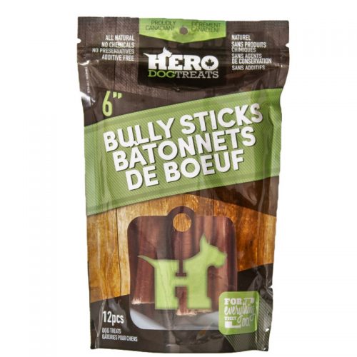 Hero Beef Bully Stick 6" Pack *SPECIAL ORDER*