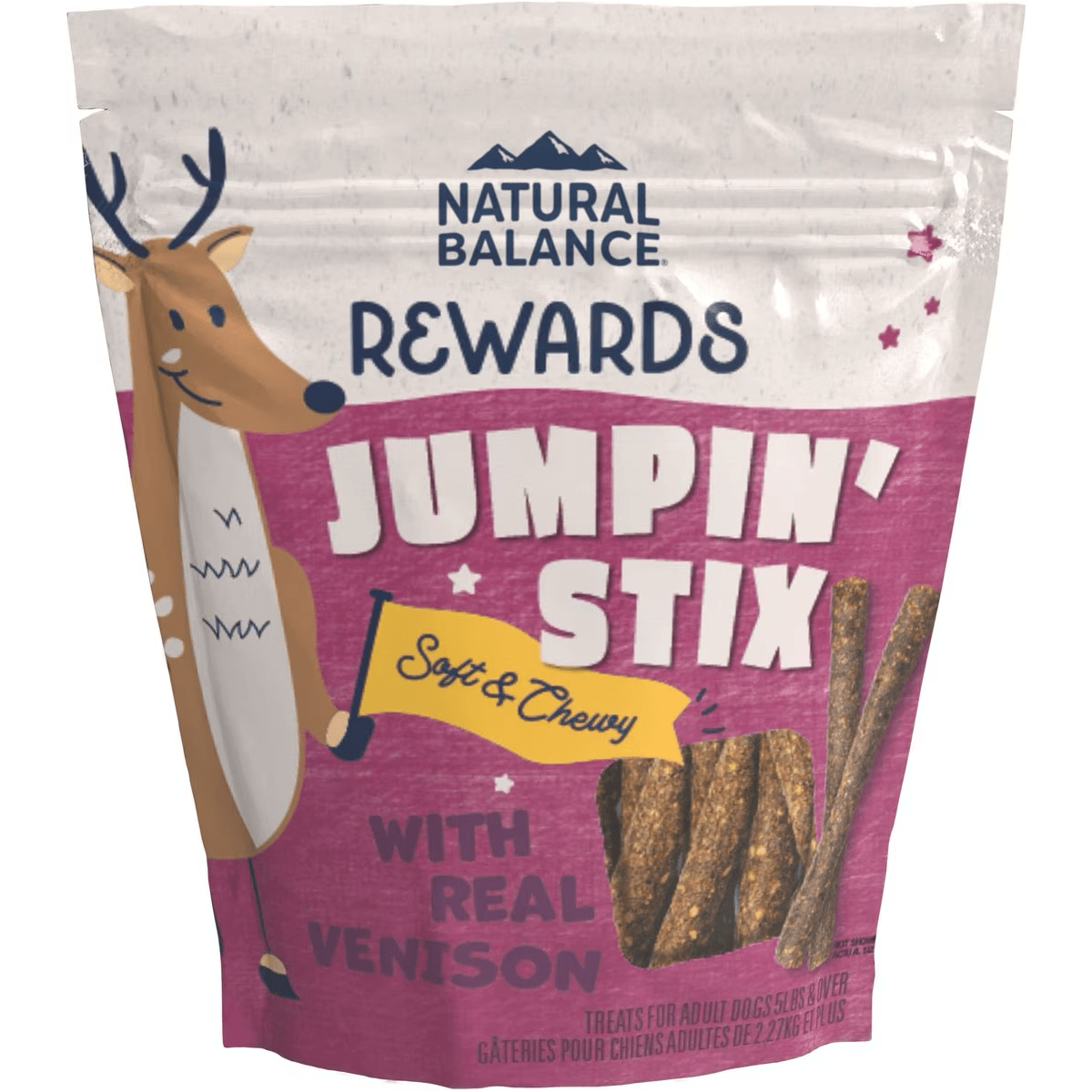Natural Balance Rewards Jumpin' Stix With Real Venison Dog Treats
