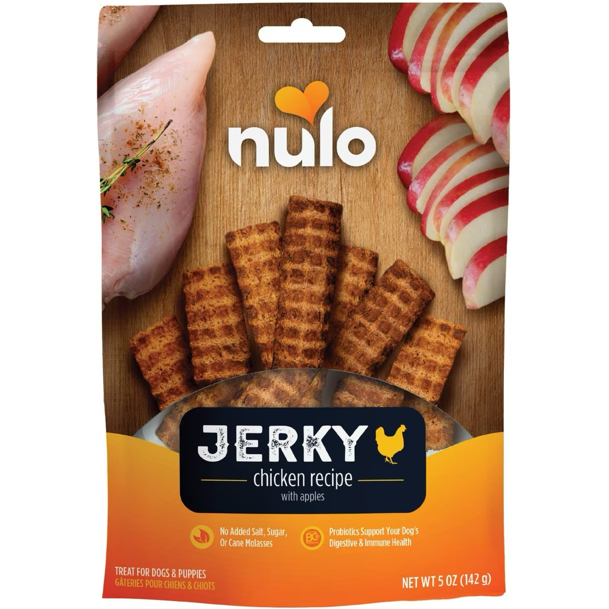 Nulo Freestyle Grain-Free Chicken Recipe with Apples Jerky Dog Treats