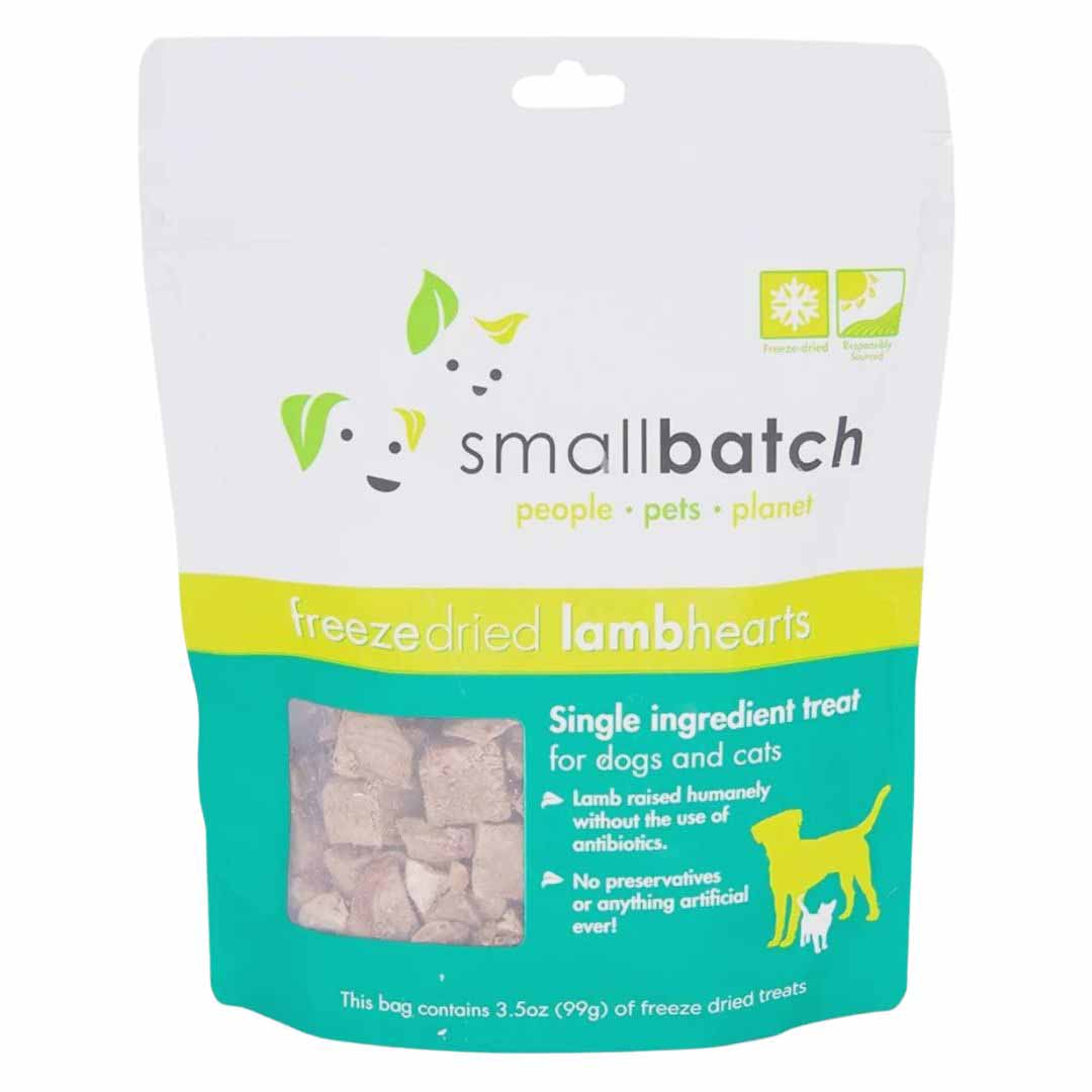 Small Batch Freeze Dried Lamb Hearts - 3,5oz,