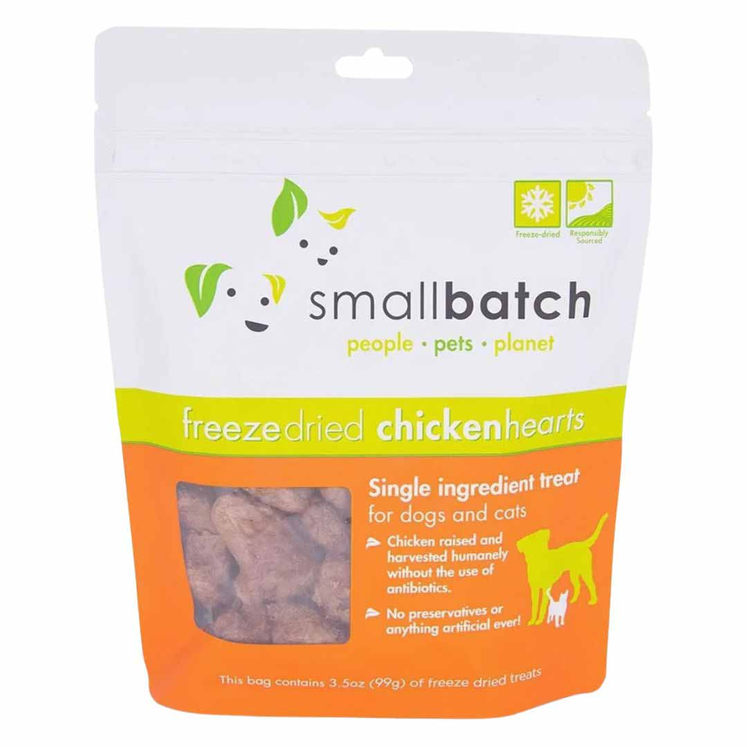 Small Batch Freeze Dried Chicken Hearts - 3,5oz,