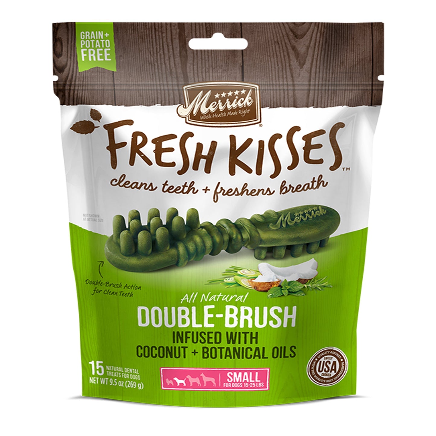 Merrick Fresh Kisses Coconut Oil For Small Dogs (17-30 Lbs) 9,7oz,