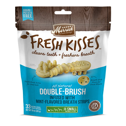 Merrick Dog Fresh Kisses Mint Strips Xsmall 6oz, 20 Count