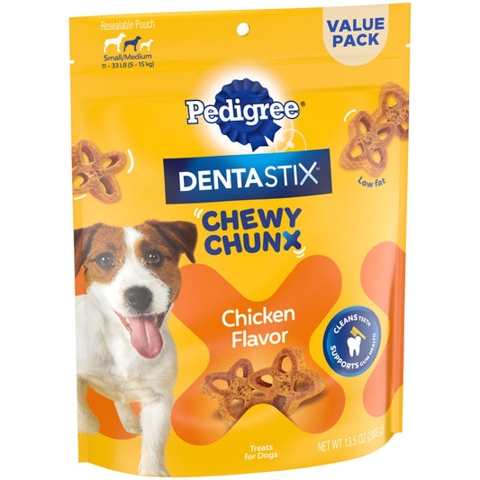 Pedigree Dentastix Chewy Chunx Dog Treat Chicken 1ea/13,5 oz, SM/MD