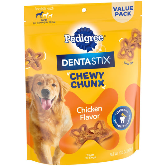 Pedigree Dentastix Chewy Chunx Dog Treat Chicken 1ea/13,5 oz, LG