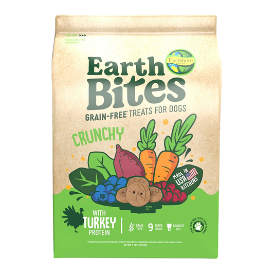 Earthborn Dog Grain Free earthbites Turkey 2Lb