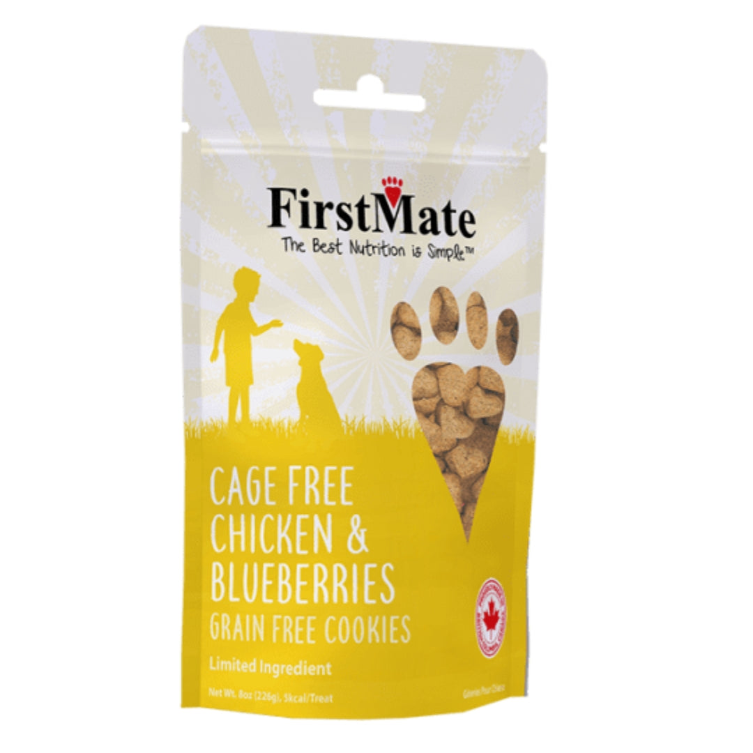 Firstmate Dog Limited Ingredient Grain Free Chicken Blueberry Treat 10Lb, Bulk