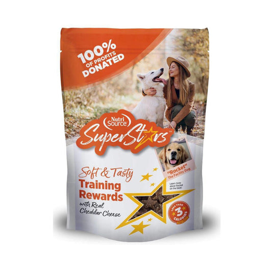 Nutrisource Dog Superstar Treat Cheddar 16oz,
