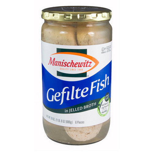 Manischewitz, Gefilte Fish In Jelled Broth, 24 Oz