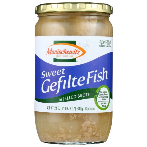 Manischewitz, Sweet Gefilte Fish Jelled Broth, 24 Oz