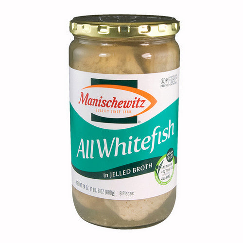 Manischewitz, Whitefish And Pike In Jelled Broth, 24 Oz
