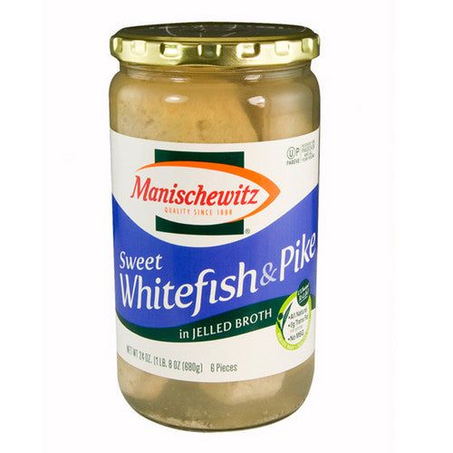 Manischewitz, Sweet Whitefish And Pike In Jelled Broth, 24 Oz