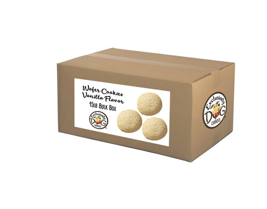 Exclusively Pet Dog Wafer Cookies Vanilla Flavor 1ea/15 lb