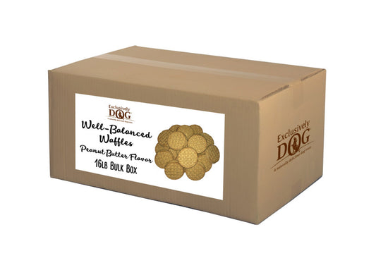 Exclusively Pet Dog Wheat/Corn/Soy Free Waffles Peanut Butter 1ea/16 lb