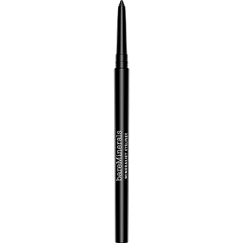 bareMinerals Mineralist Lasting Eyeliner, Mineral-Based Waterproof Eyeliner, Long-Lasting Blendable Color, Safe for Waterline, Retractable, Vegan