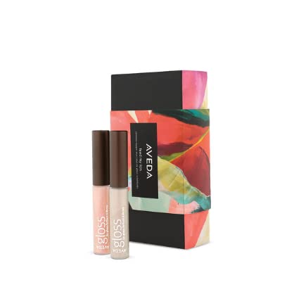Aveda FEED MY LIPS SHIMMER LIP GLOSS DUO LIMITED EDITION (ROSE GOLD AND SILVER)