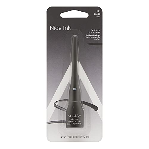 Almay Liquid Eyeliner, Black [221] 0.1 oz (Pack of 2)